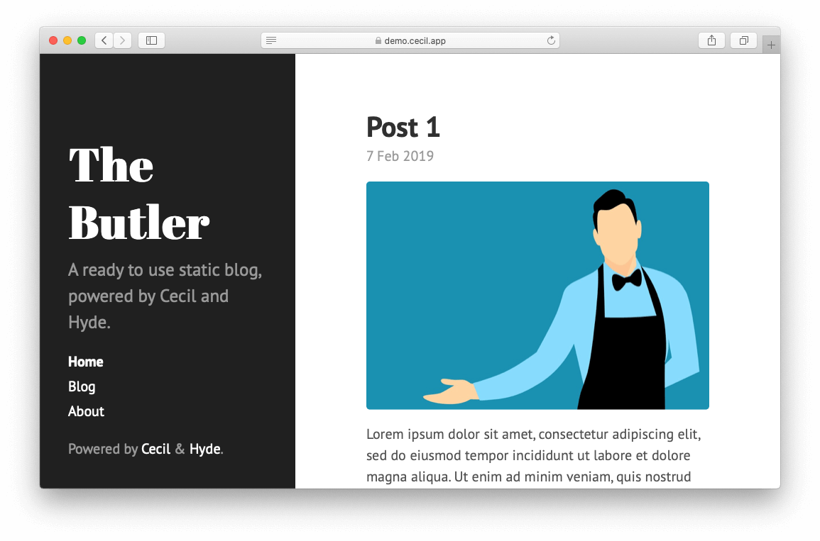 A ready to use blog